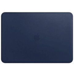 Чехол Apple Leather Sleeve для MacBook Pro 15" (USB-C) Midnight Blue (MRQU2)