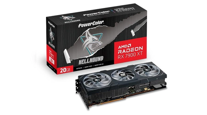 Видеокарта PowerColor Radeon RX 7900 XT 20GB Hellhound (RX 7900 XT 20G-L/OC)