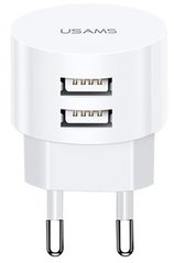 Сетевое зарядное устройство Usams Travel Charging Set Send-Tu Series (T20 Dual USB Round Charger+U35 Micro cable) White (XTXLOGT18MC05)