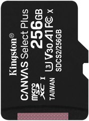Карта памяти Kingston microSDXC (UHS-1) Canvas Select Plus 256Gb class 10 А1 (SDCS2/256GBSP)