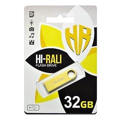 Флешка Hi-Rali USB 32GB Shuttle Series Gold (HI-32GBSHGD)