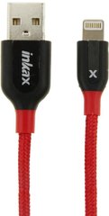 Кабель Inkax CK-30 Lightning cable 1m Black/Red