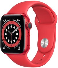 Смарт-годинник Apple Watch Series 6 GPS 40mm (PRODUCT) Red Aluminium Case with Red Sport Band (M00A3UL/A)