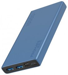 Універсальна мобільна батарея Promate Bolt-10 10000 mAh 10Вт 2xUSB Blue (bolt-10.blue)