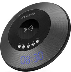 Портативна акустика Awei Y290 Bluetooth Speaker-Wireless Charger Grey