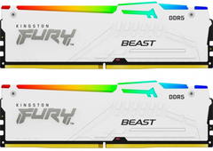 Оперативна пам'ять Kingston Fury DDR5-5600 65536MB PC5-44800 (Kit of 2x32768) Beast RGB White (KF556C40BWAK2-64)