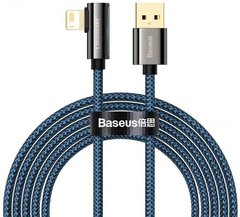 Кабель Baseus Legend Series Elbow CACS USB AM-Lightning M, 2 м, 2.4A, 90° Синій