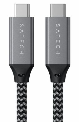 Кабель Satechi USB4 USB-C to USB-C Space Gray (ST-U4C25M)