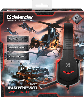 Навушники Defender Warhead G-320 Black/Red