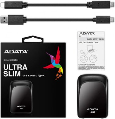 Зовнішній жорсткий диск ADATA SC680 240GB 2.5" USB 3.2 Type-C (ASC680-240GU32G2-CBK)