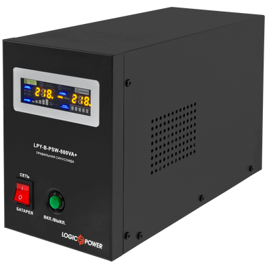 Джерело безперебійного живлення LogicPower LPY-B-PSW-1000VA + (700Вт) 10A / 20A з правильною синусоїдою 12В (LP4151)