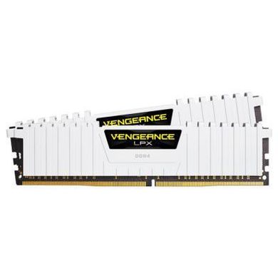 Оперативная память Corsair DDR4-3200 16384MB PC4-25600 (Kit of 2x8192) Vengeance LPX (CMK16GX4M2B3200C16W) White