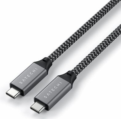 Кабель Satechi USB4 USB-C to USB-C Space Gray (ST-U4C25M)