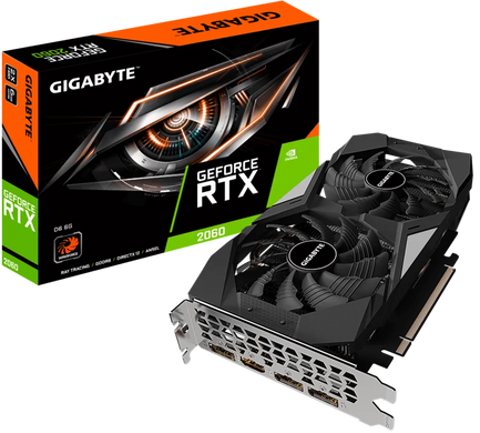 Видеокарта GIGABYTE GeForce RTX 2060 D6 6G V2.0 (GV-N2060D6-6GD V2.0)