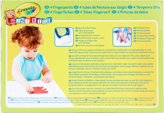 Набор пальчиковых красок Crayola Mini Kids washable (256455.106)