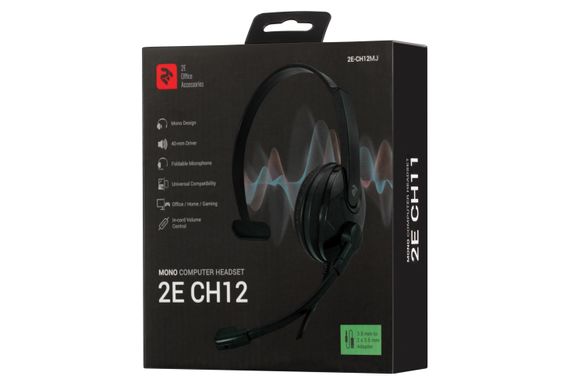 Навушники 2E CH12 Mono On-Ear (2E-CH12MJ)