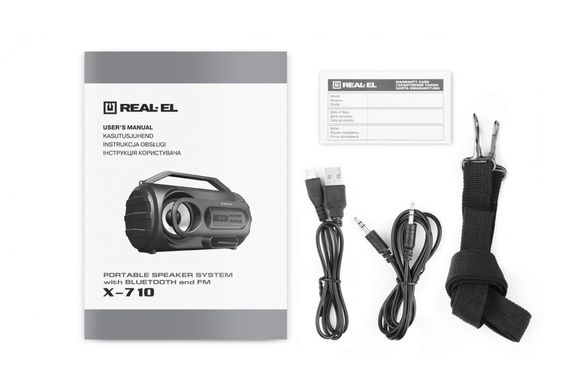 Портативна акустика Real-El X-710 Black