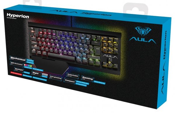 Клавіатура Aula Hyperion Mechanical RGB Wired Keyboard USB (6948391221755)
