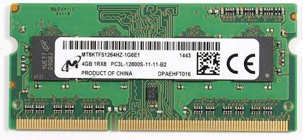 Оперативна пам'ять Micron 4 GB SO-DIMM DDR3 1600 MHz (MT8KTF51264HZ-1G9P1)