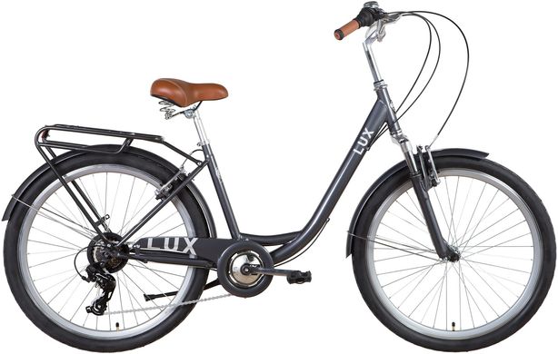 Велосипед 26" Dorozhnik Lux AM  FRW 2022 (темно-сірий) (OPS-D-26-178)