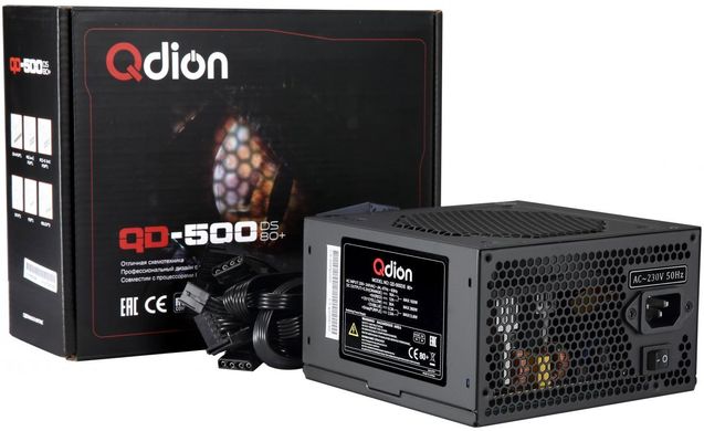 Блок живлення Qdion 500W QD-500DS 80+