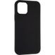 Чехол Original Full Soft Case for iPhone 13 Pro Black (Without logo)