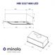 Витяжка Minola HBI 5327 I 800 LED
