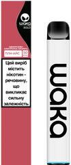 Одноразова електронна сигарета WAKA SOLO 1800 5.5 мл 5% Red (Полуниця з холодком)
