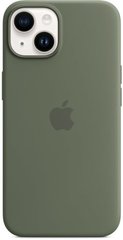 Чехол Apple для iPhone 14 Silicone Case with MagSafe Olive (MQU83)