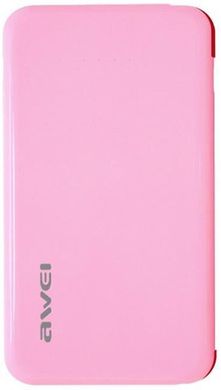 Универсальная мобильная батарея Awei P10K 6000mAh Pink