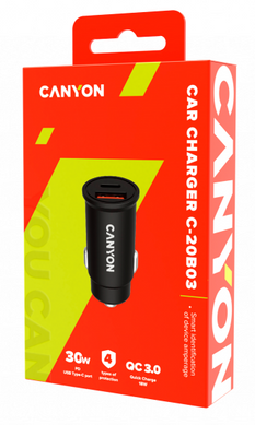 Автомобильное зарядное устройство Canyon CNS-CCA20B03