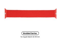 Ремінець ArmorStandart Braided Solo Loop для Apple Watch 42mm / 44mm Red Size 6 (148 mm) (ARM58081)
