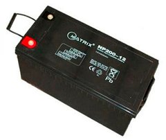 Акумуляторна батарея Matrix 12V 200Ah (NP200-12)