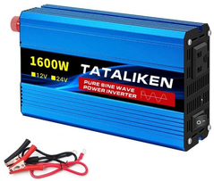 Автомобільний інвертор Tataliken 1600W 12V-220V Blue