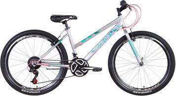 Велосипед 26" Discovery Passion 2021 (антрацитово-розовый с бирюзовым (м)) (OPS-DIS-26-404)