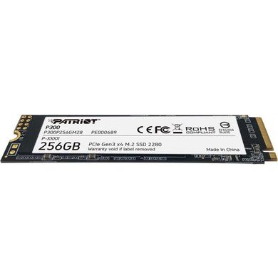 SSD-накопитель 256GB Patriot P300 M.2 2280 PCIe NVMe 3.0 x4 TLC (P300P256GM28)