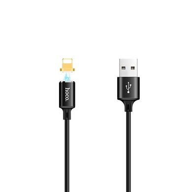 Кабель Hoco U28 USB to Lightning 1m, Magnetic, Black