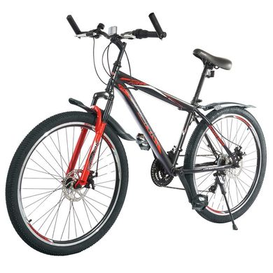 Велосипед Spark Fire 27.5-ST-17-AM-D чорний з червоним (148475)