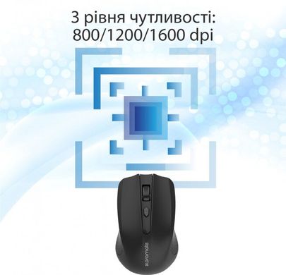 Мышь Promate Clix-8 Wireless Black (clix-8.black)