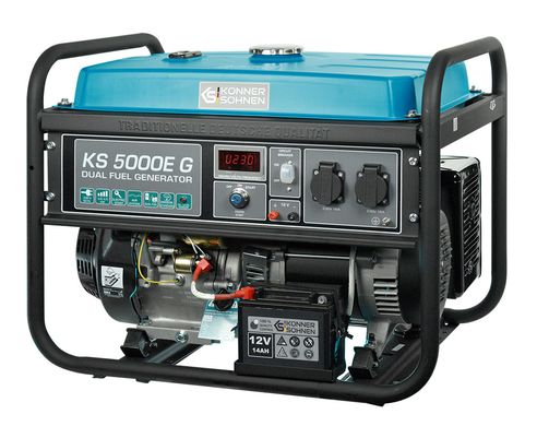Комбінований генератор (газ-бензин) Konner&Sohnen KS 5000E G