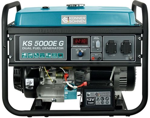 Комбінований генератор (газ-бензин) Konner&Sohnen KS 5000E G