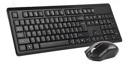 Комплект (клавіатура, мишка) безпровідний A4Tech 4200N (GR-92+G3-200N) Black USB