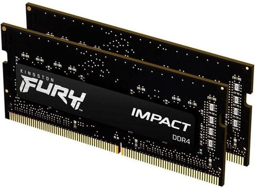 Оперативна пам'ять Kingston FURY 16 GB (2x8GB) SO-DIMM DDR4 2666 MHz Impact (KF426S15IBK2/16)