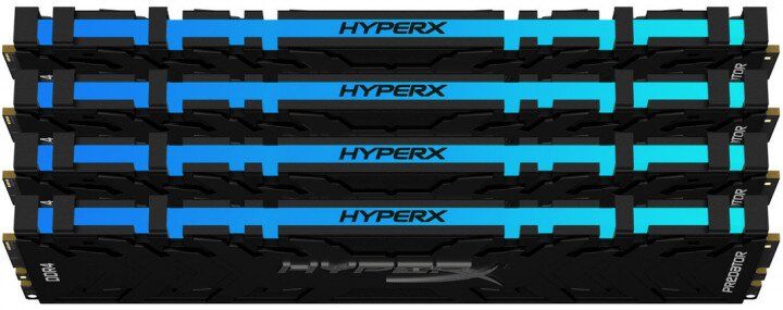 Оперативна пам'ять HyperX DDR4 4x32GB/3200 HyperX Predator RGB (HX432C16PB3AK4/128)