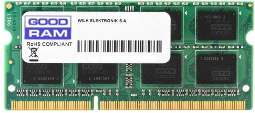 Оперативна пам'ять SO-DIMM Goodram 2GB/1600 DDR3 (GR1600S364L11/2G)