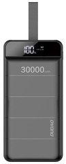 Універсальна мобільна батарея Dudao 3xUSB LCD K8s 30000mAh Black