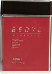 Універсальна мобільна батарея Remax Power Bank Beryl RPP-69 8000 mah Red