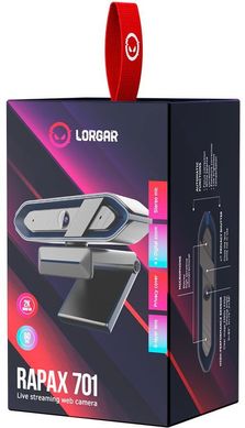 Веб-камера Lorgar Rapax 701 Streaming 2K Blue (LRG-SC701BL)