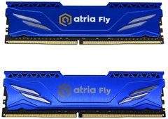 Оперативна пам'ять Atria 16 GB (2x8GB) DDR4 2666 MHz Fly Blue (UAT42666CL19BLK2/16)