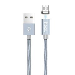 Кабель Hoco U40 USB to MicroUSB 1.2m, Magnetic, Grey